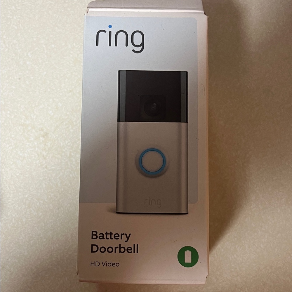 Ring Black and Silver Video Doorbell